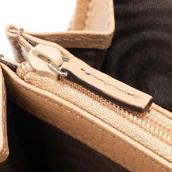 Gucci Long Wallet Round Zipper Beige - Picture 9 of 10